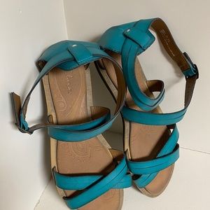 Clarks Leather Flat Sandal Sz 11